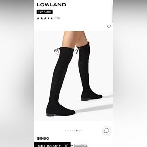 Size 6 Stuart Weitzman Lowland boots in gray suede